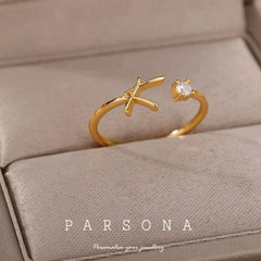 Customize Stonic Initial Women's Ring
