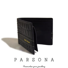 Black Crocodile Customize Wallet