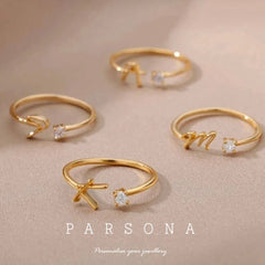 Customize Stonic Initial Women's Ring