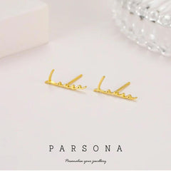 Golden Customize Earrings