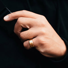 Golden Men’s Statement Ring