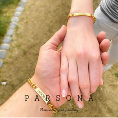 Golden Couple Chain Bracelet