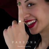 Customise Initial Heart Ring