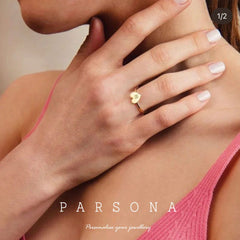 Customise Initial Heart Ring
