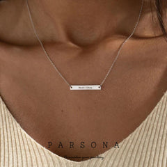 Customise Horizontal Bar Necklace