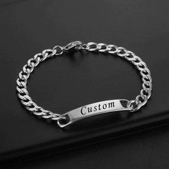 Customise Cuban Id Bracelet