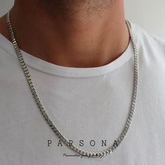 Diamond cut Cuban Chain 4mm