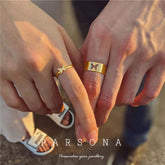 Butterfly Couple Rings