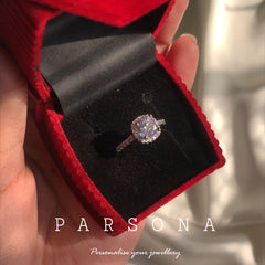 Square Diamond Cut Engagement Ring