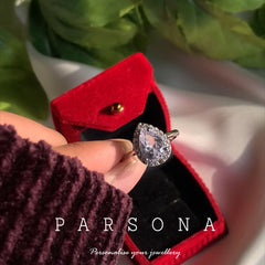 Almond Engagement Ring