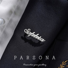Customize Name Brooch