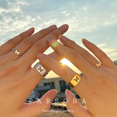 Butterfly Couple Rings