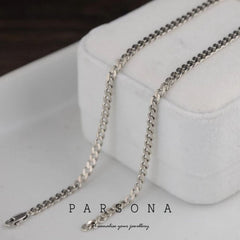 Diamond cut Cuban Chain 4mm