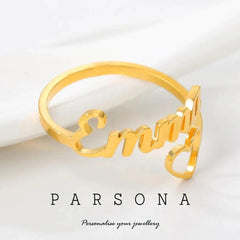 Customize Name Ring