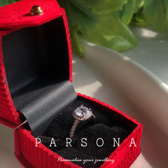 Square Diamond Cut Engagement Ring