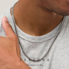 Silver Men's Foxtail Chain