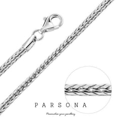 Silver Men's Foxtail Chain