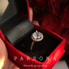 Halo Diamond Engagement Ring