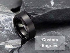 Black Statement Men's Ring