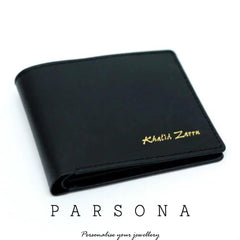 Black Customize Wallet with Keychain