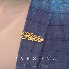 Customize Name Brooch