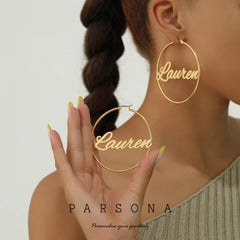 Golden Customize Earrings
