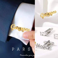 English Customize Name Cufflink