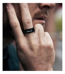 Black Statement Men's Ring