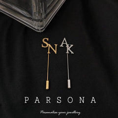 Customize Alphabets Brooch
