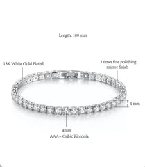 Silver Tennis Bracelet