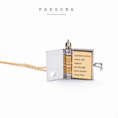 Secret Book Necklace
