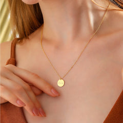 Customise Gold Plated Coin Necklace