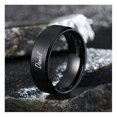 Black Statement Men's Ring